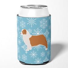 Load image into Gallery viewer, Winter Snowflake Australian Shepherd Dog Can or Bottle Hugger BB3533CC