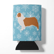 Load image into Gallery viewer, Winter Snowflake Australian Shepherd Dog Can or Bottle Hugger BB3533CC