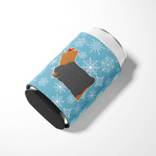 Load image into Gallery viewer, Winter Snowflake Yorkshire Terrier Yorkie Can or Bottle Hugger BB3534CC