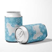 Load image into Gallery viewer, Winter Snowflake Maltese Can or Bottle Hugger BB3536CC