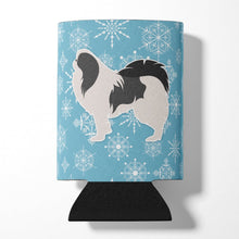 Load image into Gallery viewer, Winter Snowflake Japanese Chin Can or Bottle Hugger BB3537CC