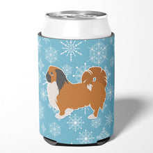 Load image into Gallery viewer, Winter Snowflake Pekingese Can or Bottle Hugger BB3538CC