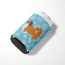 Load image into Gallery viewer, Winter Snowflake Pekingese Can or Bottle Hugger BB3538CC
