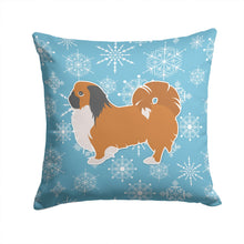 Load image into Gallery viewer, Winter Snowflake Pekingese Throw Pillow - 14x14 Decorative Pillow – Art for Your Home &amp; Patio BB3538PW1414