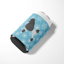 Load image into Gallery viewer, Winter Snowflake Poodle Can or Bottle Hugger BB3539CC