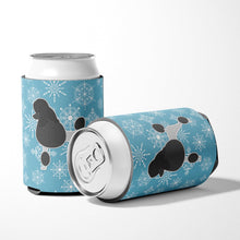Load image into Gallery viewer, Winter Snowflake Poodle Can or Bottle Hugger BB3539CC