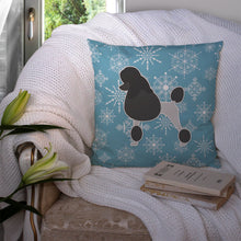 Load image into Gallery viewer, Winter Snowflake Poodle Throw Pillow - 14x14 Decorative Pillow – Art for Your Home &amp; Patio BB3539PW1414