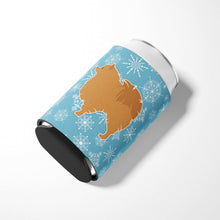 Load image into Gallery viewer, Winter Snowflake Pomeranian Can or Bottle Hugger BB3542CC