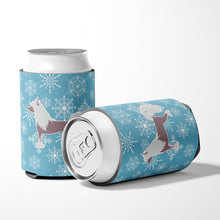Load image into Gallery viewer, Winter Snowflake Chinese Crested Can or Bottle Hugger BB3543CC