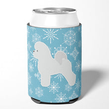 Load image into Gallery viewer, Winter Snowflake Bichon Frise Can or Bottle Hugger BB3545CC