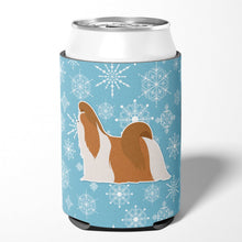 Load image into Gallery viewer, Winter Snowflake Shih Tzu Can or Bottle Hugger BB3546CC