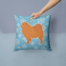 Load image into Gallery viewer, Winter Snowflake Chow Chow Throw Pillow - 14x14 Decorative Pillow – Art for Your Home &amp; Patio BB3551PW1414