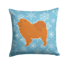 Load image into Gallery viewer, Winter Snowflake Chow Chow Throw Pillow - 14x14 Decorative Pillow – Art for Your Home &amp; Patio BB3551PW1414