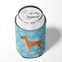 Load image into Gallery viewer, Winter Snowflake Boxer Can or Bottle Hugger BB3553CC
