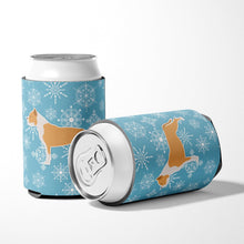 Load image into Gallery viewer, Winter Snowflake Staffordshire Bull Terrier Can or Bottle Hugger BB3554CC