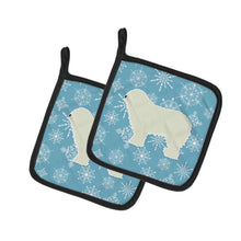 Load image into Gallery viewer, Winter Snowflake Komondor Pot Holders - Set of 2 - Heat-Resistant Kitchen Essentials BB3555PTHD