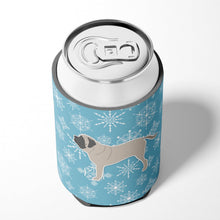 Load image into Gallery viewer, Winter Snowflake English Mastiff Can or Bottle Hugger BB3556CC