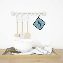 Load image into Gallery viewer, Winter Snowflake Airedale Terrier Pot Holders - Set of 2 - Heat-Resistant Kitchen Essentials BB3557PTHD