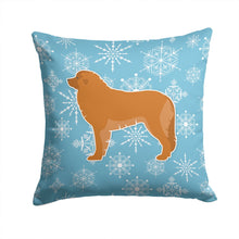 Load image into Gallery viewer, Winter Snowflake Leonberger Throw Pillow - 14x14 Decorative Pillow – Art for Your Home &amp; Patio BB3558PW1414