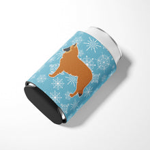 Load image into Gallery viewer, Winter Snowflake Belgian Shepherd Can or Bottle Hugger BB3561CC