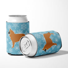 Load image into Gallery viewer, Winter Snowflake Belgian Shepherd Can or Bottle Hugger BB3561CC