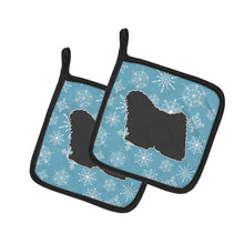 Load image into Gallery viewer, Winter Snowflake Puli Pot Holders - Set of 2 - Heat-Resistant Kitchen Essentials BB3563PTHD