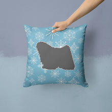 Load image into Gallery viewer, Winter Snowflake Puli Throw Pillow - 14x14 Decorative Pillow – Art for Your Home &amp; Patio BB3563PW1414