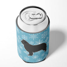 Load image into Gallery viewer, Winter Snowflake Newfoundland Can or Bottle Hugger BB3564CC