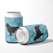 Load image into Gallery viewer, Winter Snowflake Newfoundland Can or Bottle Hugger BB3564CC
