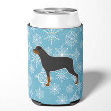Load image into Gallery viewer, Winter Snowflake Rottweiler Can or Bottle Hugger BB3566CC