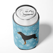Load image into Gallery viewer, Winter Snowflake Rottweiler Can or Bottle Hugger BB3566CC