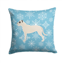 Load image into Gallery viewer, Winter Snowflake Dogo Argentino Throw Pillow - 14x14 Decorative Pillow – Art for Your Home &amp; Patio BB3567PW1414