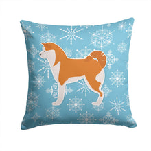 Load image into Gallery viewer, Winter Snowflake Akita Throw Pillow - 14x14 Decorative Pillow – Art for Your Home &amp; Patio BB3572PW1414