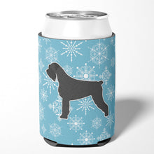 Load image into Gallery viewer, Winter Snowflake Giant Schnauzer Can or Bottle Hugger BB3573CC