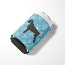 Load image into Gallery viewer, Winter Snowflake Giant Schnauzer Can or Bottle Hugger BB3573CC