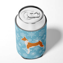 Load image into Gallery viewer, Winter Snowflake Basenji Can or Bottle Hugger BB3574CC