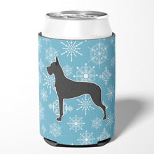 Load image into Gallery viewer, Winter Snowflake Great Dane Can or Bottle Hugger BB3575CC