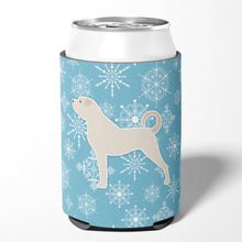 Load image into Gallery viewer, Winter Snowflake Anatolian Shepherd Can or Bottle Hugger BB3577CC