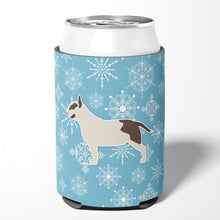Load image into Gallery viewer, Winter Snowflake Bull Terrier Can or Bottle Hugger BB3578CC