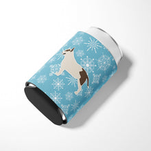 Load image into Gallery viewer, Winter Snowflake Bull Terrier Can or Bottle Hugger BB3578CC
