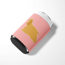 Load image into Gallery viewer, Cocker Spaniel Checkerboard Pink Can or Bottle Hugger BB3586CC