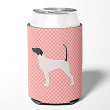 Load image into Gallery viewer, English Pointer Checkerboard Pink Can or Bottle Hugger BB3595CC