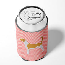 Load image into Gallery viewer, American Foxhound Checkerboard Pink Can or Bottle Hugger BB3598CC