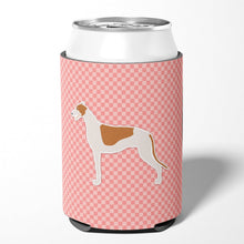 Load image into Gallery viewer, Greyhound Checkerboard Pink Can or Bottle Hugger BB3605CC