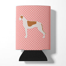 Load image into Gallery viewer, Greyhound Checkerboard Pink Can or Bottle Hugger BB3605CC