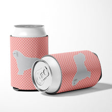 Load image into Gallery viewer, Spanish Water Dog Checkerboard Pink Can or Bottle Hugger BB3615CC