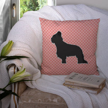 Load image into Gallery viewer, Briard Checkerboard Pink Throw Pillow - 14x14 Decorative Pillow – Art for Your Home &amp; Patio BB3626PW1414