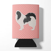 Load image into Gallery viewer, Japanese Chin Checkerboard Pink Can or Bottle Hugger BB3637CC
