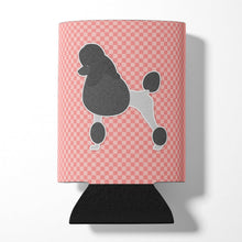 Load image into Gallery viewer, Poodle Checkerboard Pink Can or Bottle Hugger BB3639CC