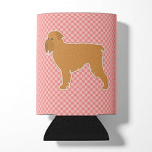 Load image into Gallery viewer, Brussels Griffon Checkerboard Pink Can or Bottle Hugger BB3640CC
